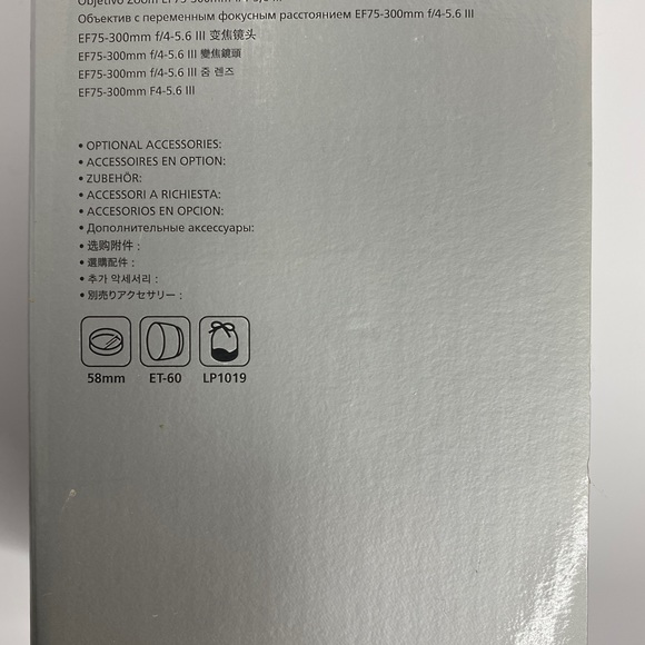 BRAND NEW Cannon DSLR Lens 75-300mm III - Picture 5 of 16